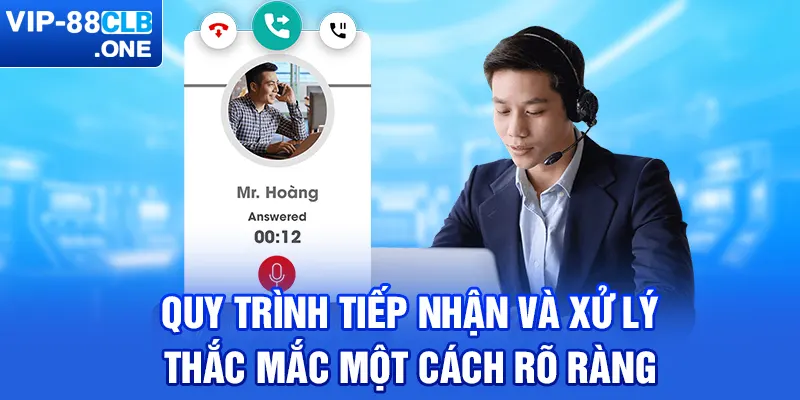 Quy trình tiếp nhận và xử lý thắc mắc một cách rõ ràng